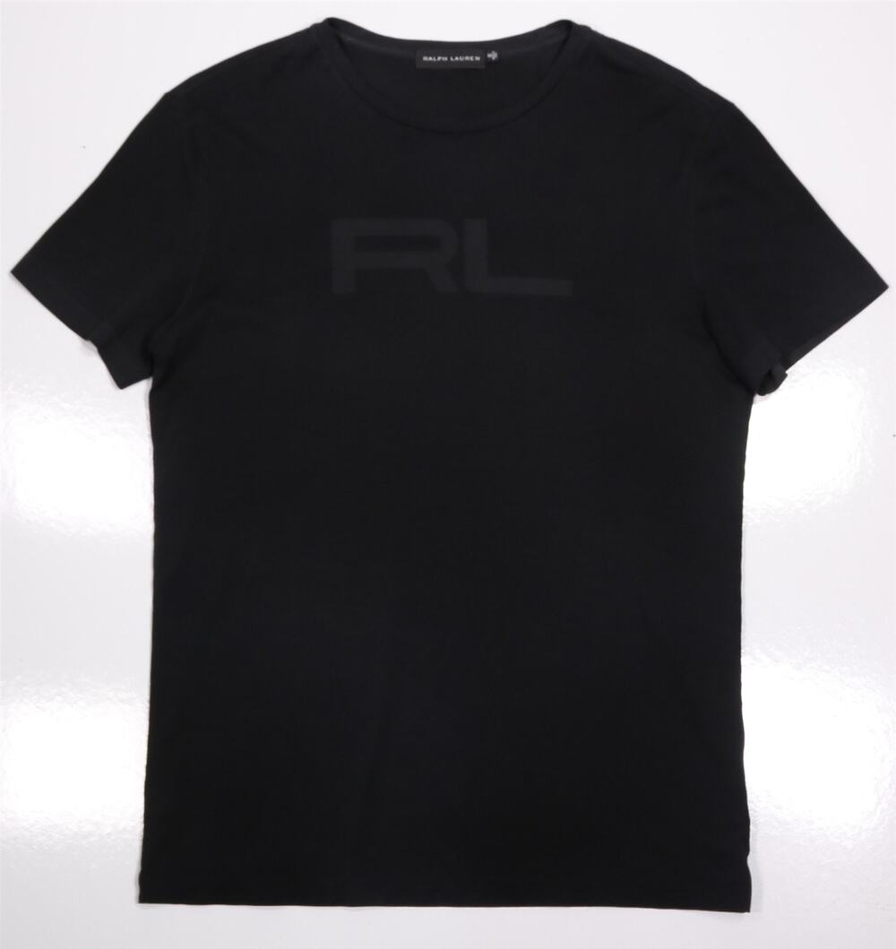 Ralph Lauren Black Label Black Short Sleeve RL Logo T-Shirt Mens Medium